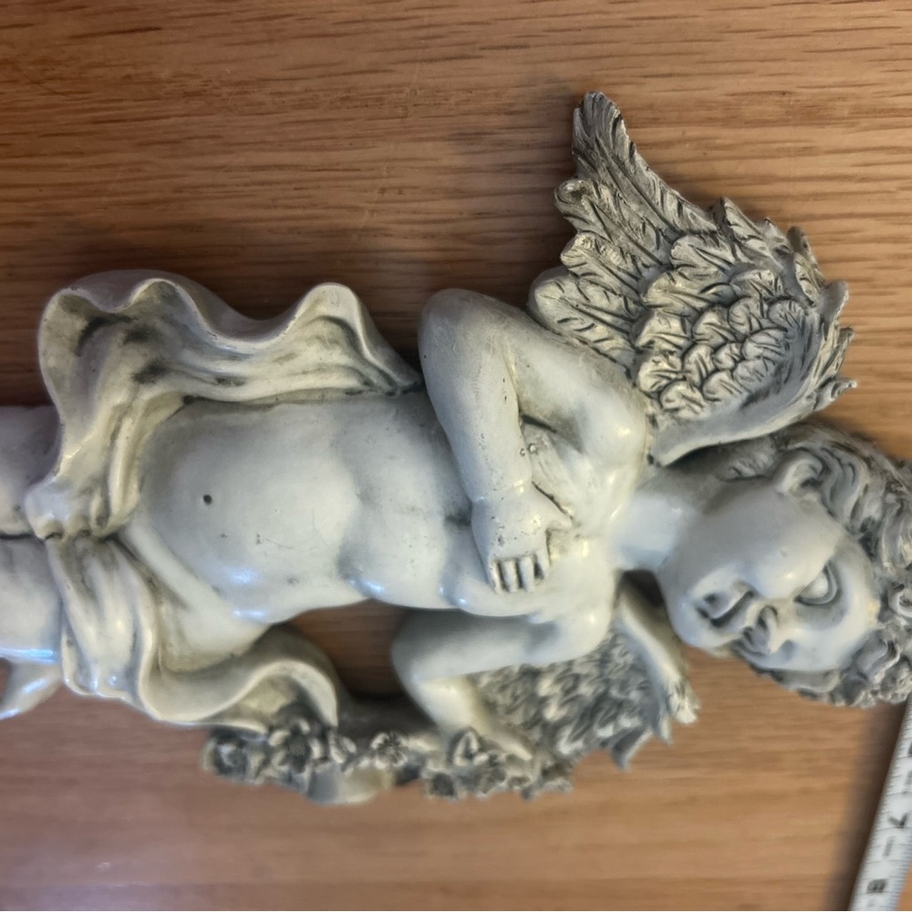 Vintage Cherub Angel Wall Hanging – Baroque Floral Décor - Picture 3 of 5